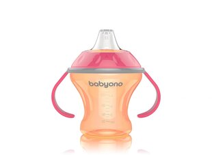 BabyOno Natural juomapullo, 180 ml, oranssi hinta ja tiedot | Tuttipullot ja tarvikkeet | hobbyhall.fi