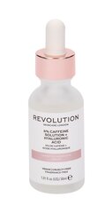 Kosteuttava silmänympärysseerumi Makeup Revolution London Scincare 5% kofeiini + hyaluronihappo, 30 ml hinta ja tiedot | Silmänympärysvoiteet ja seerumit | hobbyhall.fi