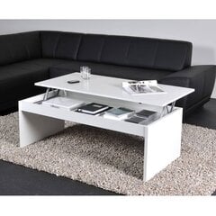 Darwin 0264-9 -sohvapöytä 100x50 cm, valkoinen hinta ja tiedot | Sohvapöydät | hobbyhall.fi
