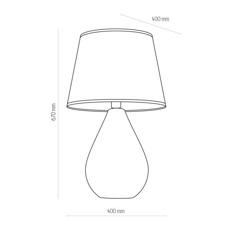 TK Lighting Lacrima 5454 pöytävalaisin hinta ja tiedot | Pöytävalaisimet | hobbyhall.fi