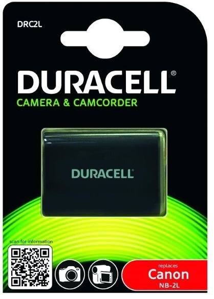 Duracell-akku, korvaa Canon NB-2L -akun, 650 mAh hinta ja tiedot | Kameran akut | hobbyhall.fi