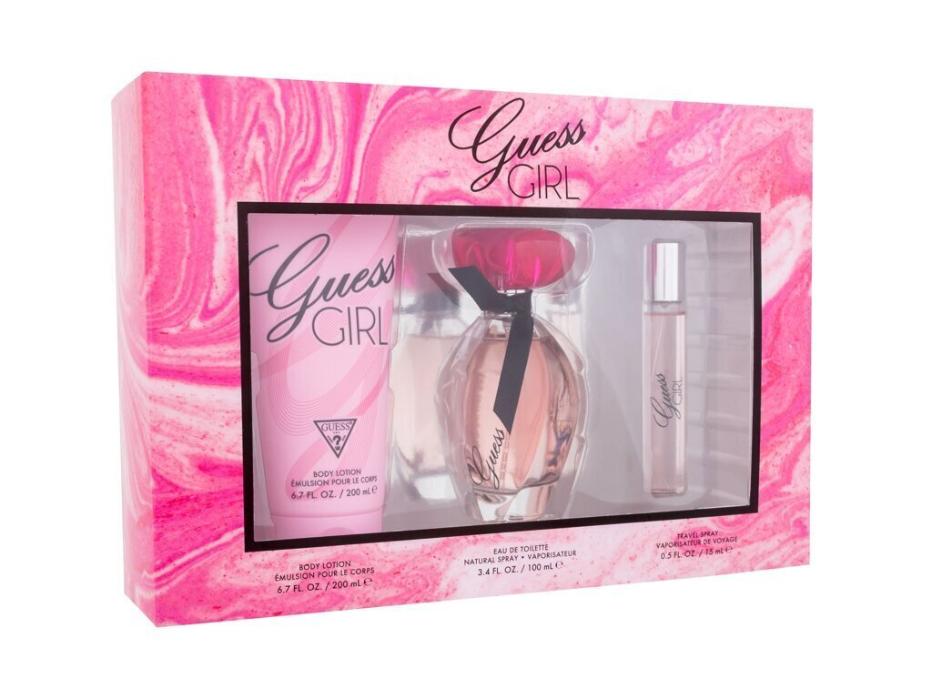 Guess Girl -lahjapakkaus naiselle: EDT-tuoksu, 100 + 15 ml + vartaloemulsio, 200 ml hinta ja tiedot | Naisten hajuvedet | hobbyhall.fi