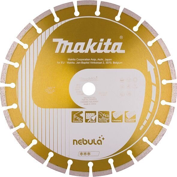 NEBULA Makita B-54069 Timanttilevy 400 MM hinta ja tiedot | Hiomakoneet | hobbyhall.fi