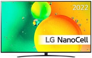LG 86" NanoCell 4K Smart TV 86NANO763QA hinta ja tiedot | Televisiot | hobbyhall.fi