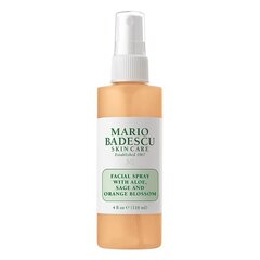 Mario Badescu Aloe, Sage & Orange Blossom tasapainottava kasvosuihke, 118 ml hinta ja tiedot | Kasvojen puhdistusaineet | hobbyhall.fi