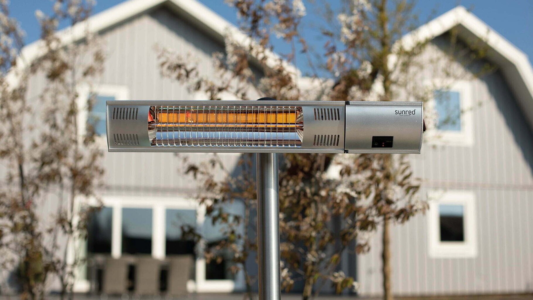 SUNRED lämmitin RD-SILVER-2000S, Ultra Standing Infrared, 2000 W, hopea hinta ja tiedot | Lämmittimet | hobbyhall.fi