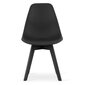 KITO tuoli, musta/mustat jalat, x4 hinta ja tiedot | Ruokapöydän tuolit | hobbyhall.fi