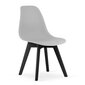 KITO tuoli, harmaa/mustat jalat, x4 hinta ja tiedot | Ruokapöydän tuolit | hobbyhall.fi