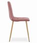 KARA tuoli, vaaleanpunainen sametti/puiset jalat, x4 hinta ja tiedot | Ruokapöydän tuolit | hobbyhall.fi