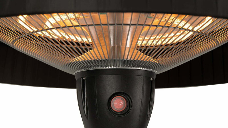 SUNRED lämmitin ARTIX C-HB, Compact Bright Hanging Infrared, 1500 W, musta palaute