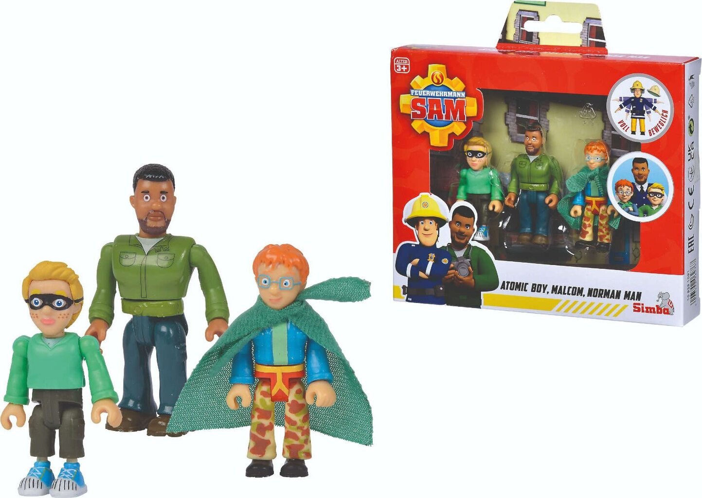 SIMBA Fireman Sam 3 figuurisetti hinta ja tiedot | Poikien lelut | hobbyhall.fi