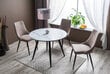 Ideal-pöytä, 75 x 100 x 100 cm, valkoinen / musta hinta ja tiedot | Ruokapöydät | hobbyhall.fi