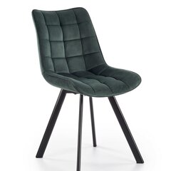 2 tuolin setti Halmar K332, vihreä/musta hinta ja tiedot | Ruokapöydän tuolit | hobbyhall.fi