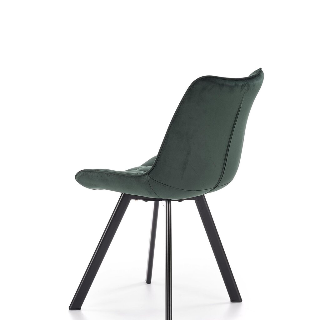2 tuolin setti Halmar K332, vihreä/musta hinta ja tiedot | Ruokapöydän tuolit | hobbyhall.fi