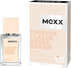 Mexx Forever Classic Never Boring EDT naisille 15 ml hinta ja tiedot | Naisten hajuvedet | hobbyhall.fi