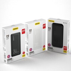 Varavirtalähde Dudao 20000 mAh 20 W, pikalataus 3.0 2x USB / USB Type C, valkoinen (K12PQ+ valkoinen) hinta ja tiedot | Dudao Puhelimet, älylaitteet ja kamerat | hobbyhall.fi