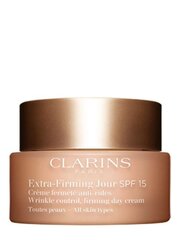 Kiinteyttävä kasvovoide Clarins Extra Firming Day SPF15 50 ml hinta ja tiedot | Kasvovoiteet | hobbyhall.fi