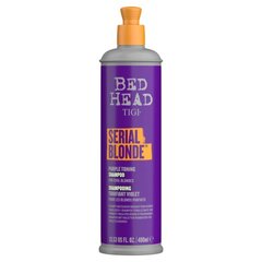 Violettipigmenttiä sisältävä shampoo vaaleille hiuksille, Tigi Bed Head Serial Blonde Purple Toning 400 ml hinta ja tiedot | Shampoot | hobbyhall.fi