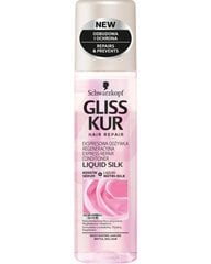 Hiuksiin jätettävä hoitoaine hauraille hiuksille Schwarzkopf Gliss Kur Liquid Silk 200 ml hinta ja tiedot | Schwarzkopf Hajuvedet ja kosmetiikka | hobbyhall.fi