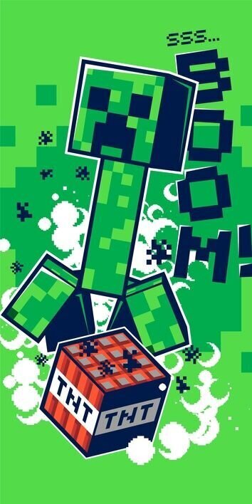 Minecraft-pyyhe Boom hinta ja tiedot | Pyyhkeet | hobbyhall.fi
