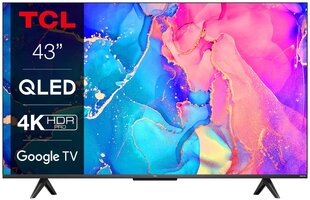 TCL 43" Ultra HD 4K QLED Smart TV 43C631 hinta ja tiedot | TCL Kodinkoneet ja kodinelektroniikka | hobbyhall.fi