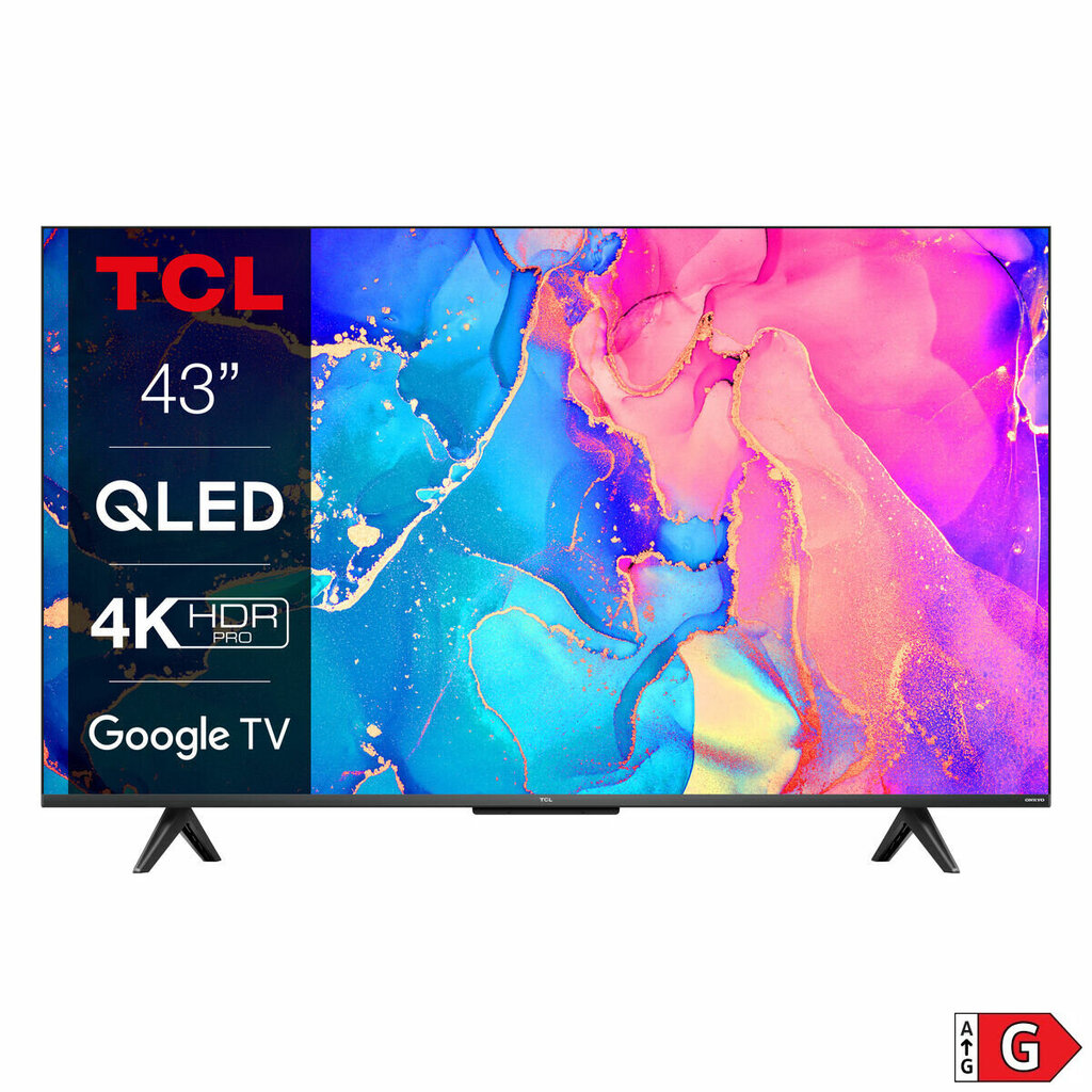 TCL 43" Ultra HD 4K QLED Smart TV 43C631 hinta ja tiedot | Televisiot | hobbyhall.fi