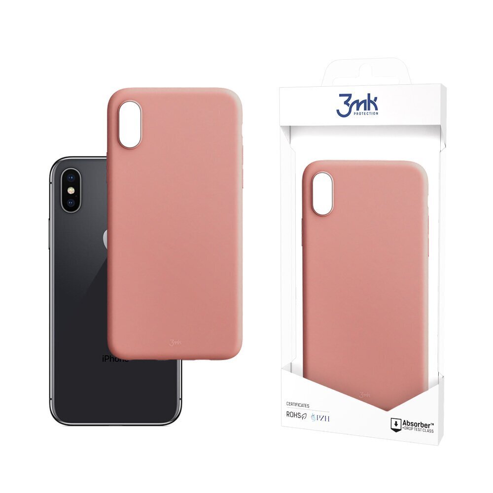 Apple iPhone X / XS - 3mk Matt Case lipeä hinta ja tiedot | Puhelimen kuoret ja kotelot | hobbyhall.fi