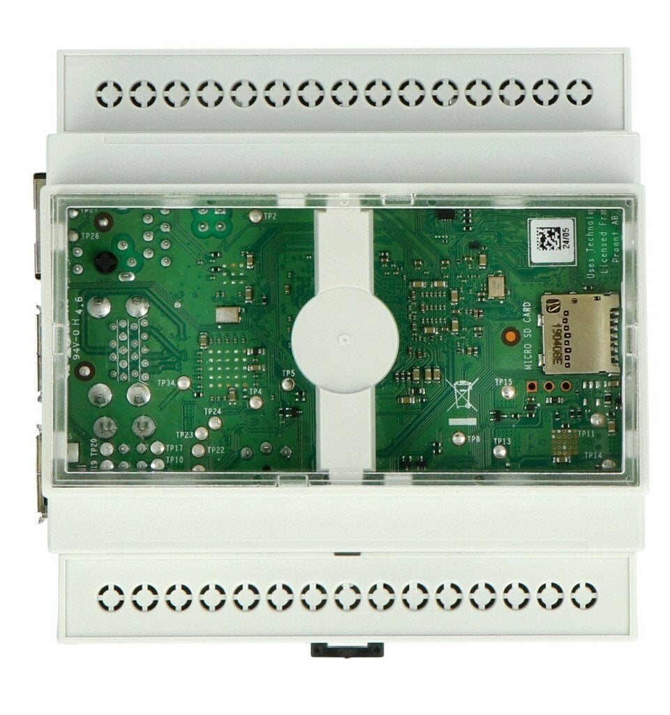 Kotelo Raspberry Pi 4B:lle DIN-kiskolla - Multicomp Pro - Harmaa hinta ja tiedot | Mikrokontrollerit | hobbyhall.fi