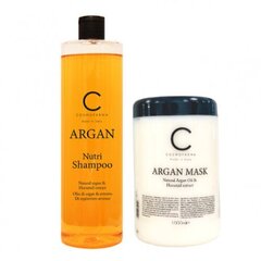 Shampoo ja hiusnaamiosarja arganöljyllä ARGAN, 1000 + 1000 ml hinta ja tiedot | Shampoot | hobbyhall.fi