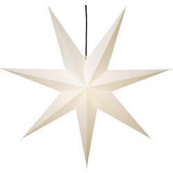Riippuva paperinen tähti valkoinen E27 140 cm x 140cm Frozen 231-92 hinta ja tiedot | Joulukoristeet | hobbyhall.fi