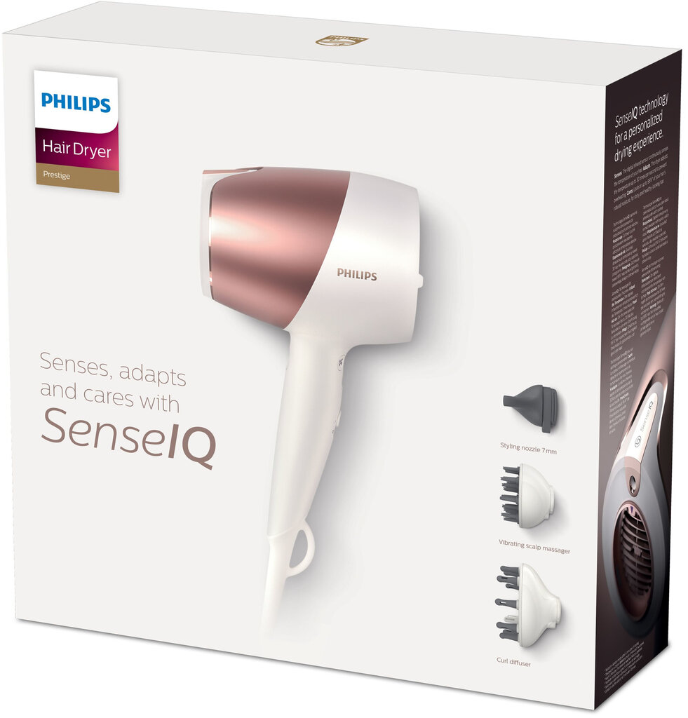 Philips SenseIQ BHD827/00 hinta ja tiedot | Hiustenkuivaajat | hobbyhall.fi