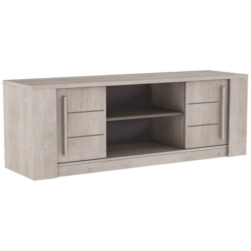 Antibes 452879 -TV-taso, 150 cm, tammi / vaalea betoni hinta ja tiedot | TV-tasot | hobbyhall.fi