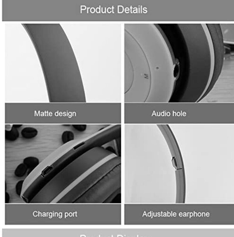 iWear BITS melua vaimentava taitettava Bluetooth 5.0 langaton kuulokemikrofoni FM-radio / MP3 Mico SD ja puhelinsoitto, valkoinen hinta ja tiedot | Kuulokkeet | hobbyhall.fi