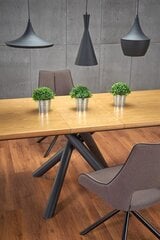 Pöytä Halmar Derrick, ruskea hinta ja tiedot | Ruokapöydät | hobbyhall.fi