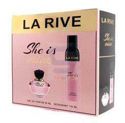 Set La Rive She is Mine: EDP naisille 90 ml + deodorantti 150 ml hinta ja tiedot | Naisten hajuvedet | hobbyhall.fi