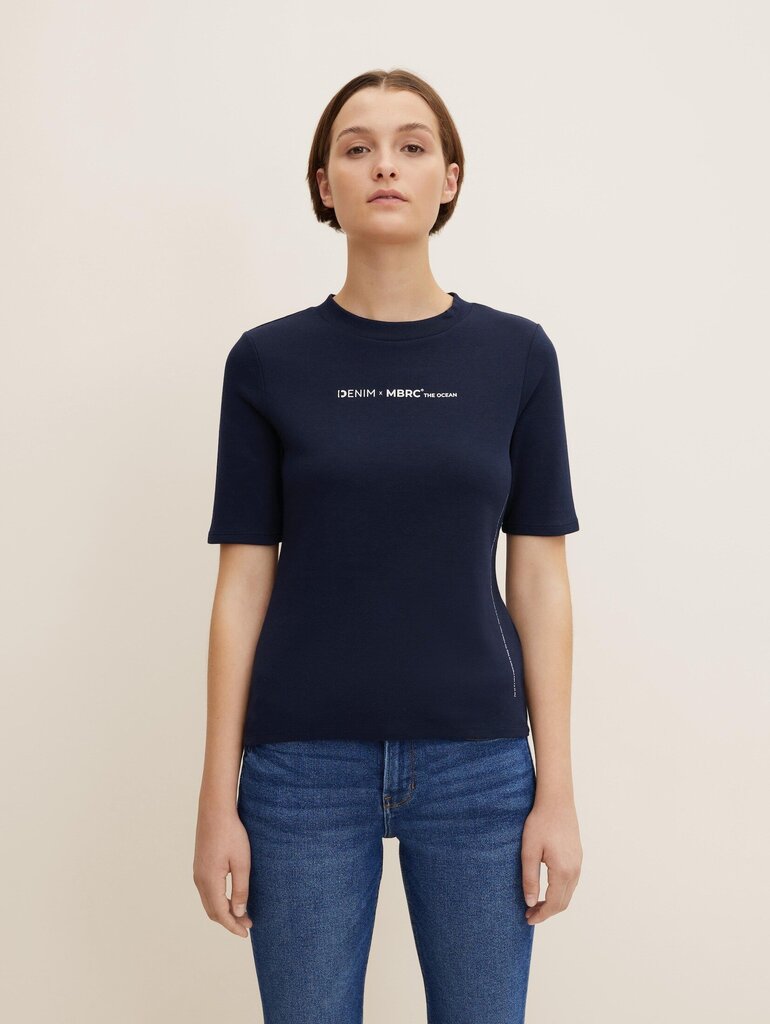 Tom Tailor naisten T-paita, tummansininen hinta ja tiedot | Naisten T-paidat | hobbyhall.fi