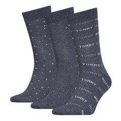 Tommy Hilfiger miesten sukat 3kpl lahjapakkauksessa, harmaa hinta ja tiedot | Tommy Hilfiger Miesten vaatteet | hobbyhall.fi