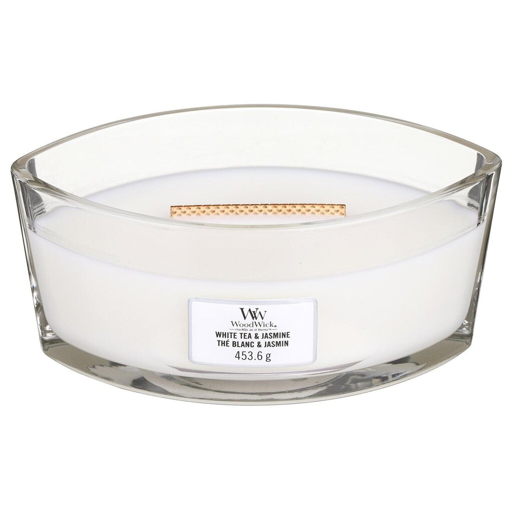 WoodWick White Tea & Jasmine tuoksukynttilä, 453.6 g. hinta ja tiedot | Kynttilät ja kynttilänjalat | hobbyhall.fi