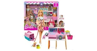 Mattel Barbie: Lemmikkieläinten tarvikekaupan leikkisetti (GRG90) hinta ja tiedot | Tyttöjen lelut | hobbyhall.fi