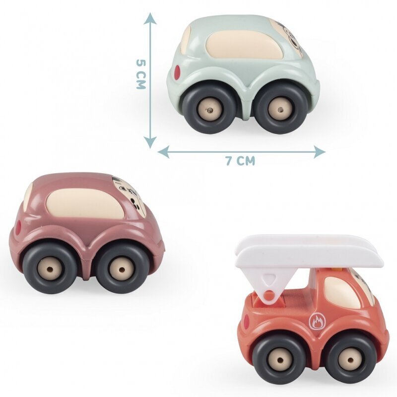 Smoby Little -laatikko, jossa on kolme autoa hinta ja tiedot | Poikien lelut | hobbyhall.fi