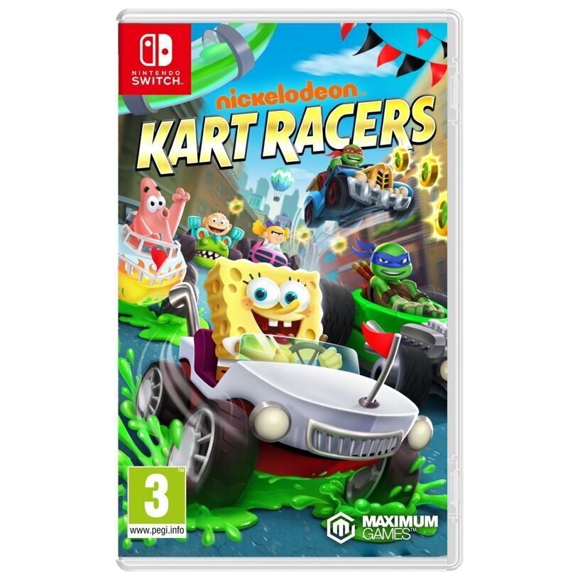 Nickelodeon Kart Racers (Code in a Box) Switch-peli hinta ja tiedot | Tietokone- ja konsolipelit | hobbyhall.fi