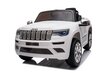 Jeep Grand Cherokee -sähköauto lapsille JJ2055, valkoinen hinta ja tiedot | Lasten sähköautot | hobbyhall.fi