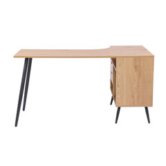 GEORGIA työpöytä 145x80xK75cm, tammikuvioinen melamiinilevy hinta ja tiedot | Tietokonepöydät ja työpöydät | hobbyhall.fi