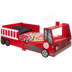 FIRE TRUCK SCTDFT LASTEN SÄNKY 70x140+LED hinta ja tiedot | Lastensängyt | hobbyhall.fi