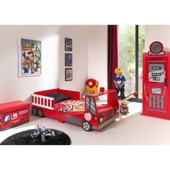 FIRE TRUCK SCTDFT LASTEN SÄNKY 70x140+LED hinta ja tiedot | Lastensängyt | hobbyhall.fi