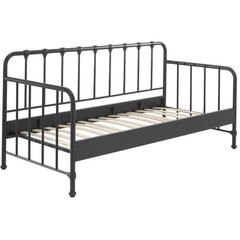 BRONXX BRKB9018 METALLISÄNKY 90X200 MATTAMUSTA hinta ja tiedot | Sängyt | hobbyhall.fi