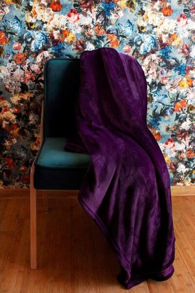 Violetti koristepeitto, 130x170 cm hinta ja tiedot | Päiväpeitot ja huovat | hobbyhall.fi