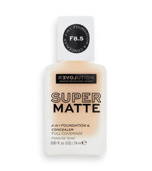 Meikkivoide Revolution Relove Super Matte Foundation, F8.5, 24 ml hinta ja tiedot | Meikkivoiteet ja puuterit | hobbyhall.fi