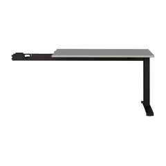 Agenda 4241-581 -sivupöytä 120X80 harmaa/musta hinta ja tiedot | Tietokonepöydät ja työpöydät | hobbyhall.fi