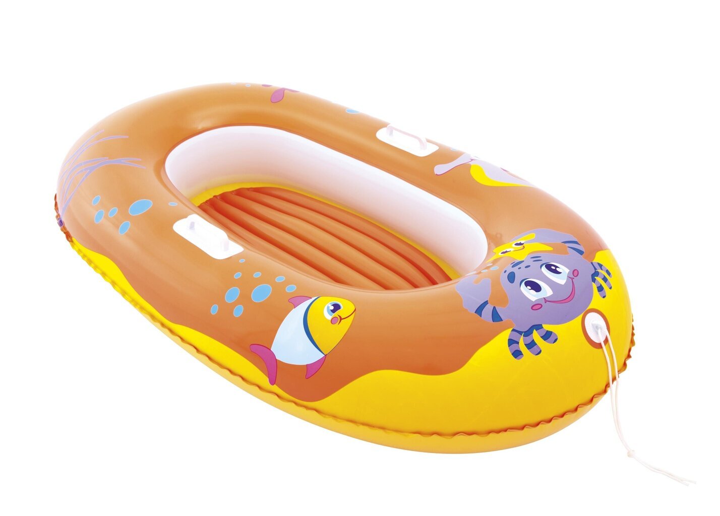 Lasten kumivene Bestway Happy Crustacean, 119x79 cm hinta ja tiedot | Puhallettavat vesilelut ja uima-asusteet | hobbyhall.fi